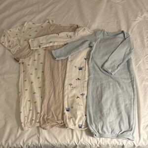 4 Carter's Sleep Gowns- 3 months